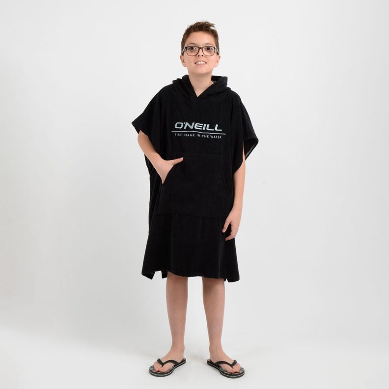 PONCHO TOALLA CALI BOY NEGRO-0