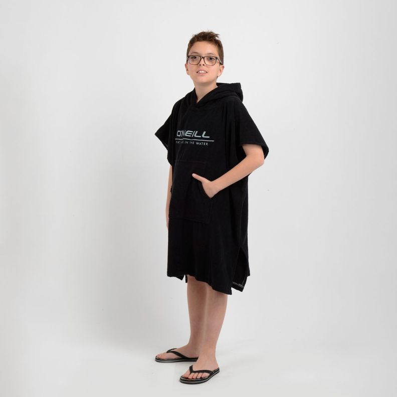 PONCHO TOALLA CALI BOY NEGRO-1