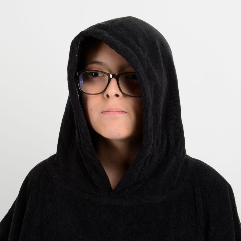 PONCHO TOALLA CALI BOY NEGRO-5
