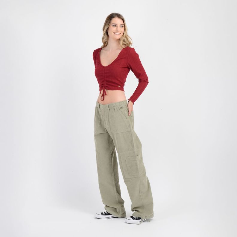 PANTALON COTELE KREE VERDE CLARO-3