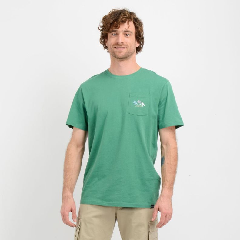 POLERA MANGA CORTA OG FLOWER  VERDE-0