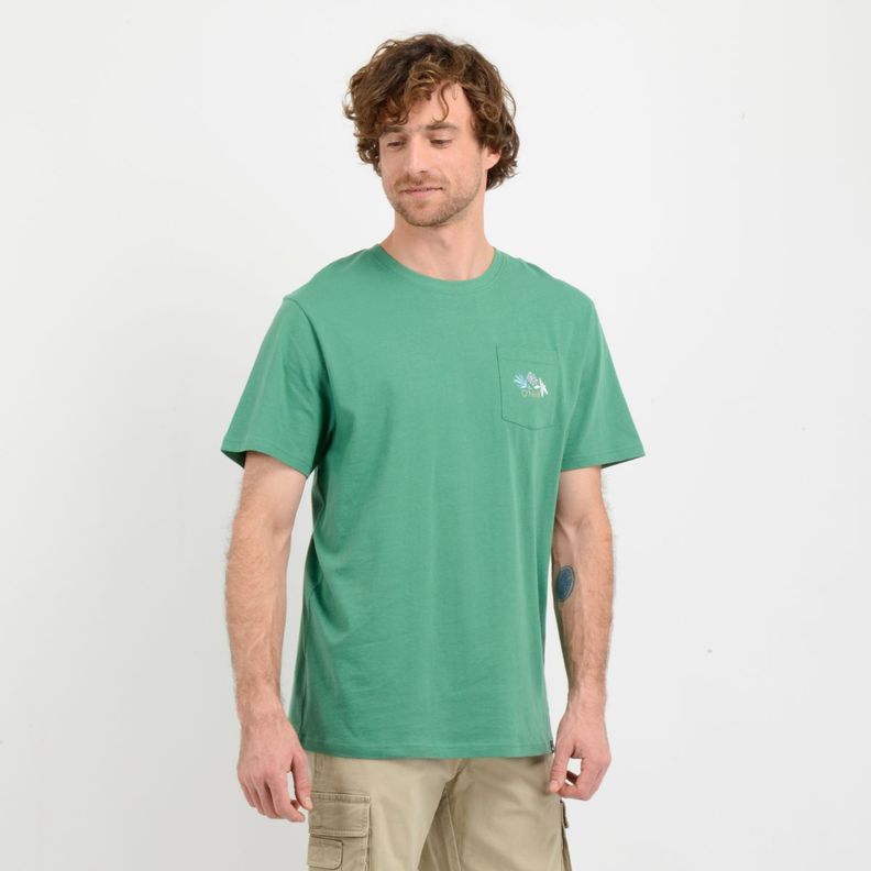 POLERA MANGA CORTA OG FLOWER  VERDE-3