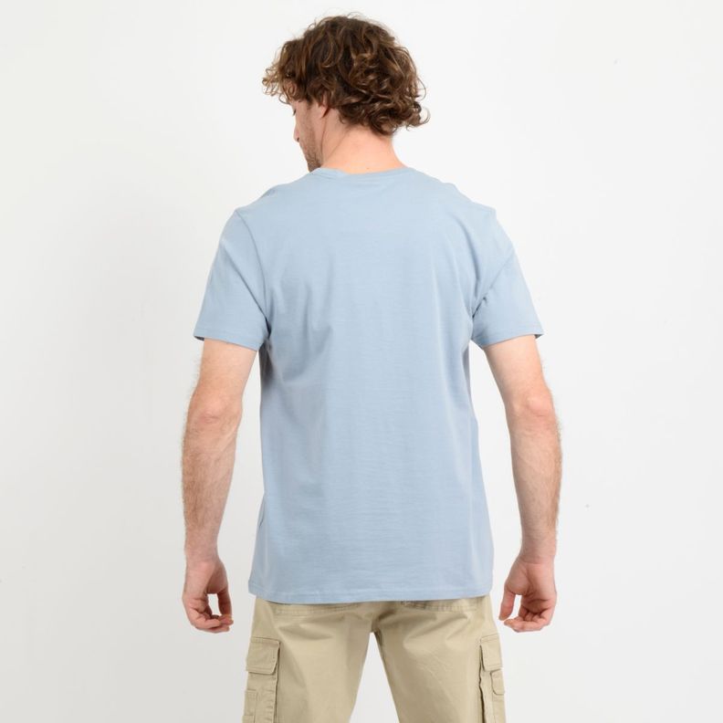 POLERA MANGA CORTA EAST CLIFF BASIC  AZUL-2