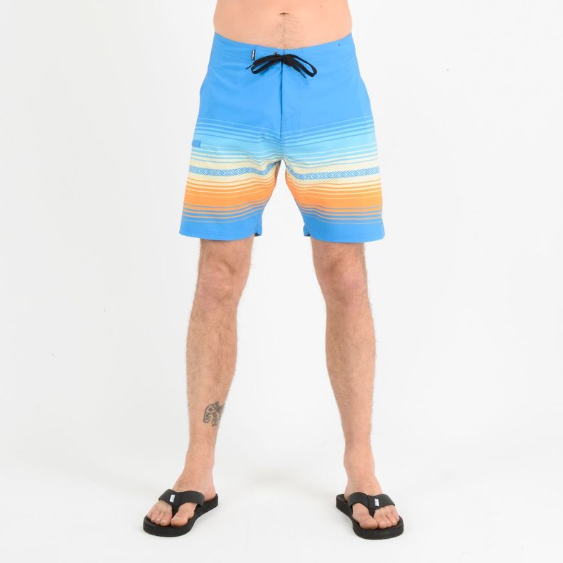 BOARDSHORT HEAT STRIPE  AZUL-0