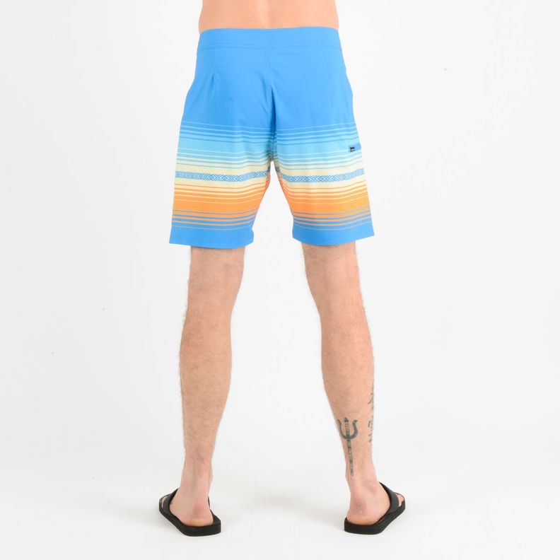 BOARDSHORT HEAT STRIPE  AZUL-1