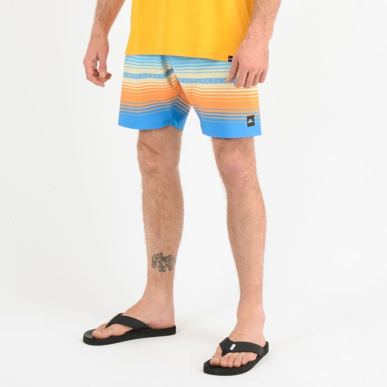 BOARDSHORT HEAT STRIPE  AZUL-2