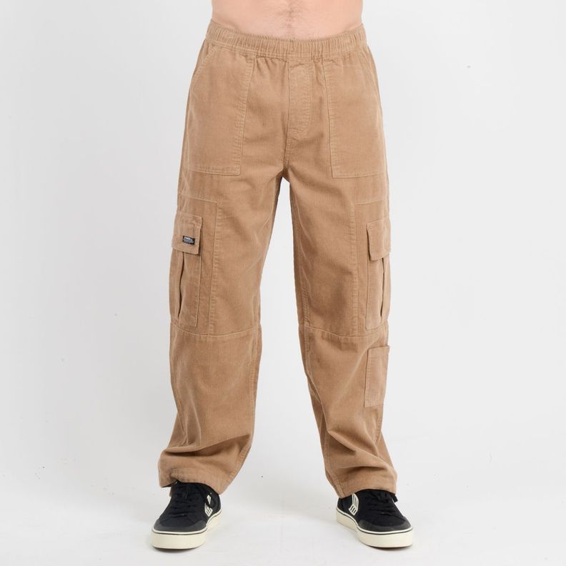 PANTALON COTELE CARGO SURF  BEIGE-0