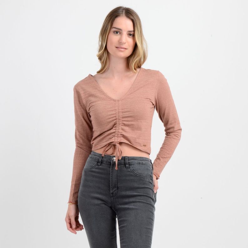 POLERA MANGA LARGA LEANNE CAFÉ COBRE-0