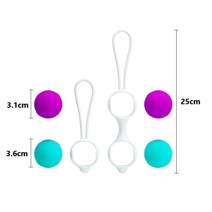 Bolas Kegel Orgásmicas Intercambiables Pretty-2