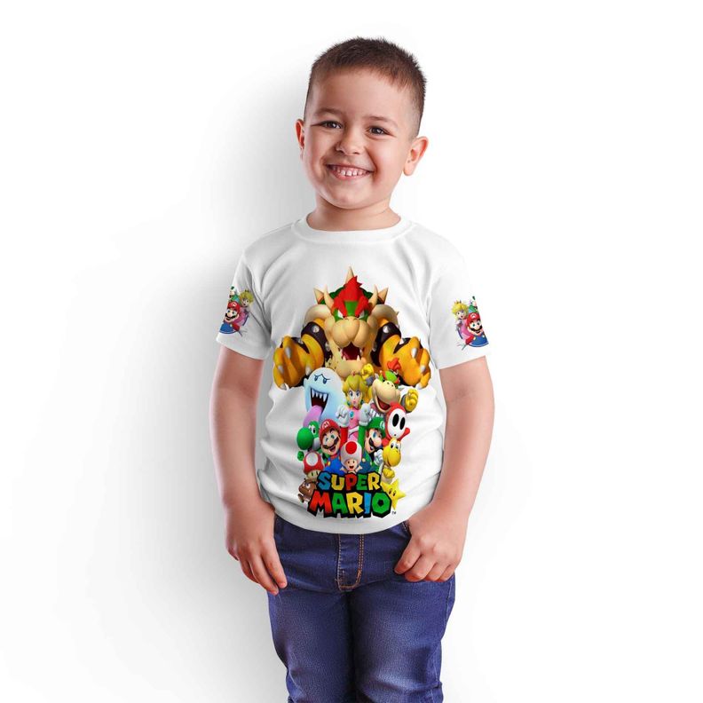 Polera Juvenil Super Mario Bros D10-0