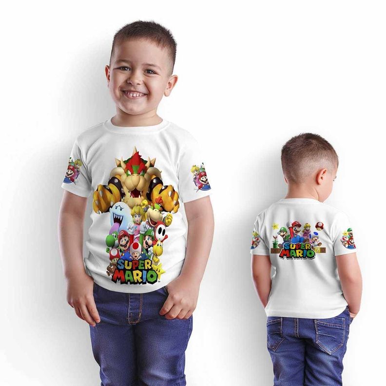 Polera Juvenil Super Mario Bros D10-1