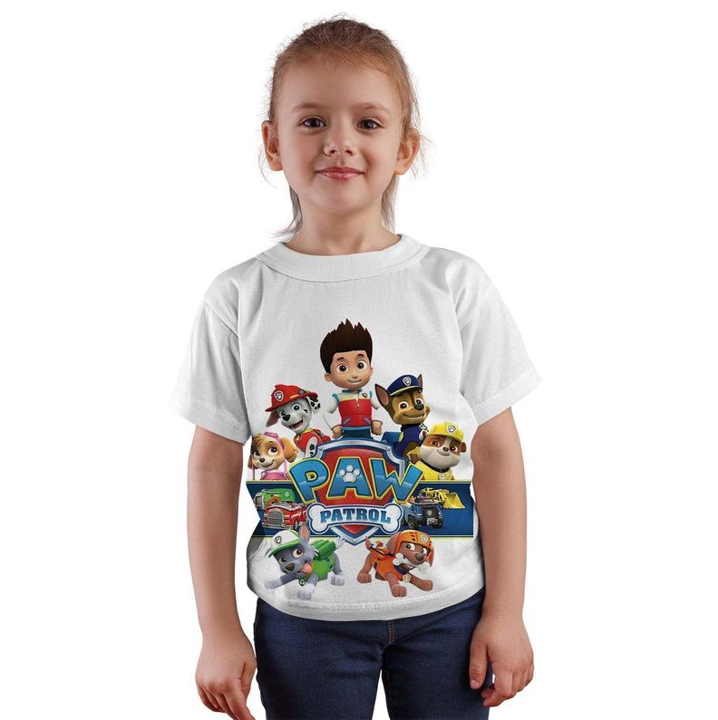 Polera Infantil Patrulla Canina -  Paw Patrol D5-0