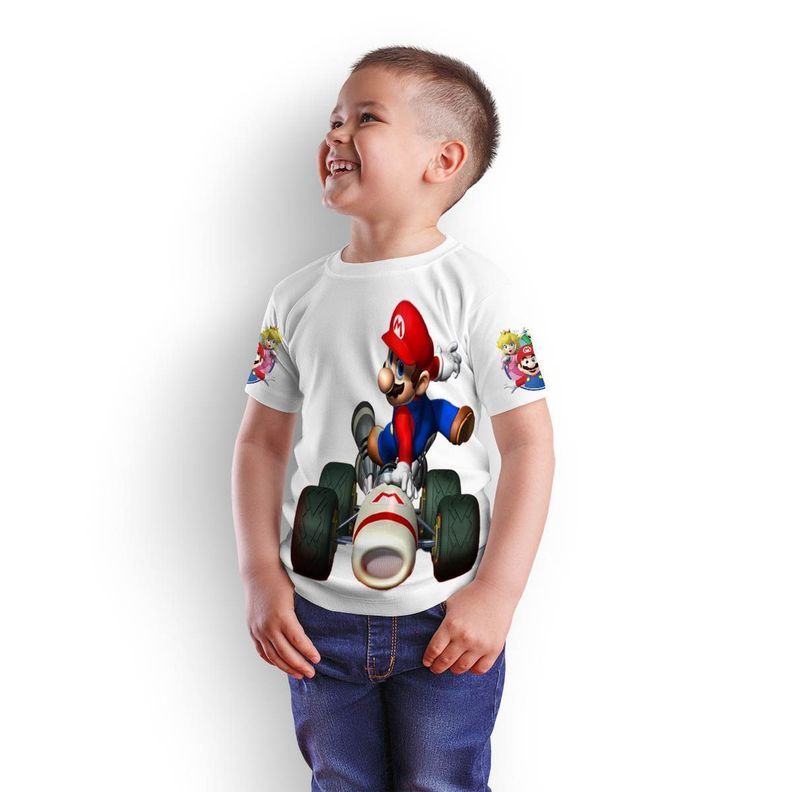 Polera Juvenil Super Mario Bros D4-0