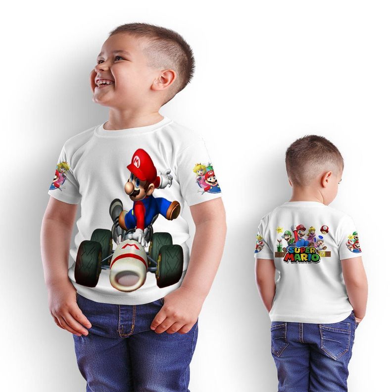 Polera Juvenil Super Mario Bros D4-1