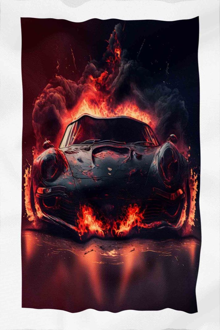 Tela Impermeable Estampada Carros D40 50cm x 70cm-2