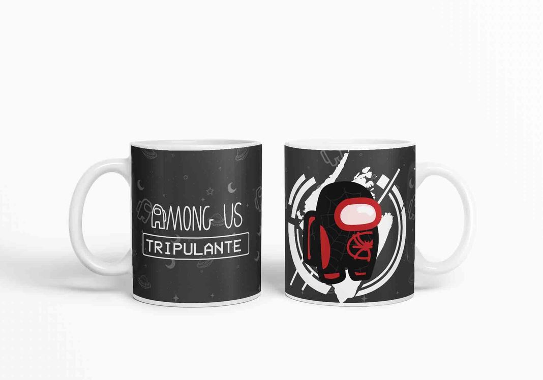 Taza Among Us Spiderman D6 (320ml)-0