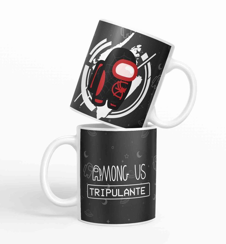 Taza Among Us Spiderman D6 (320ml)-1