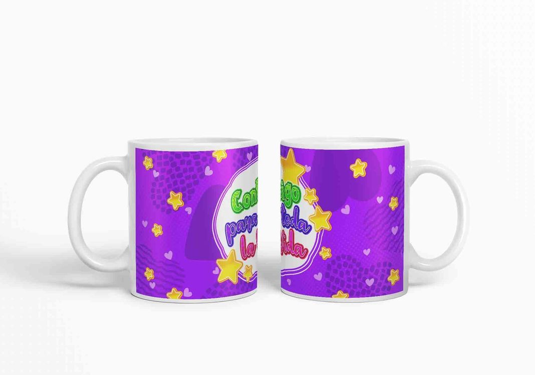 Taza Expresión de Amor- Contigo para toda la Vida D2 (320ml)-2