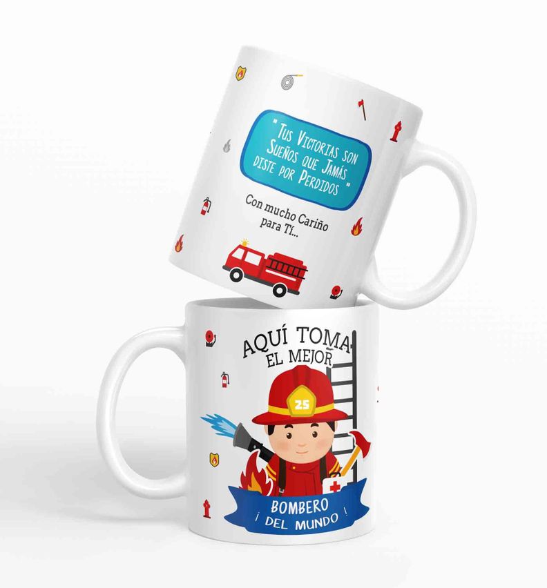 Taza aquí toma el mejor Bombero del mundo D2-0