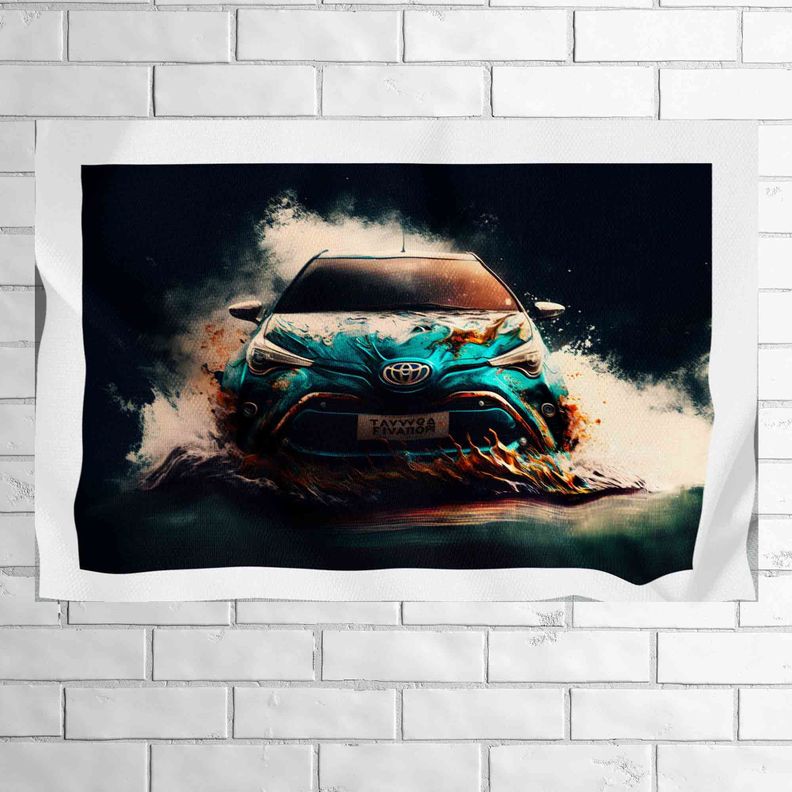 Tela Impermeable Estampada Carros D19 50cm x 70cm-0