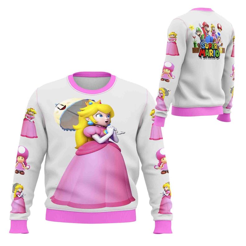 Polerón Princesa Peach - Mario Bros D1-2