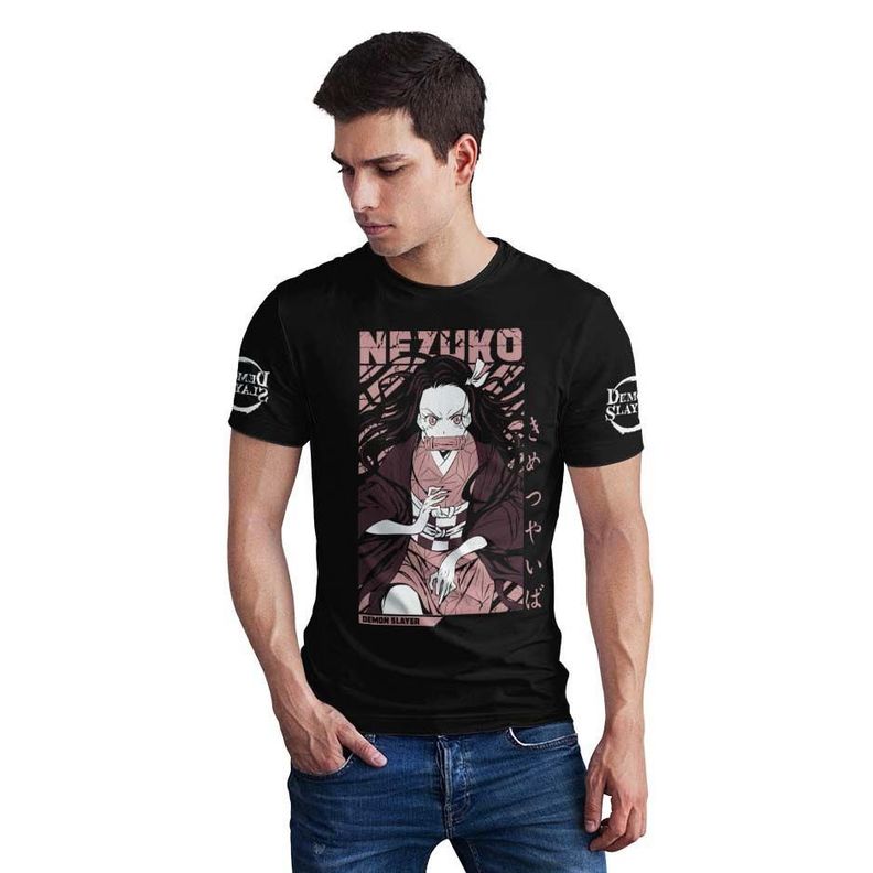 Polera Anime Nezuko Demon Slayer / Kimetsu no Yaiba D5-0