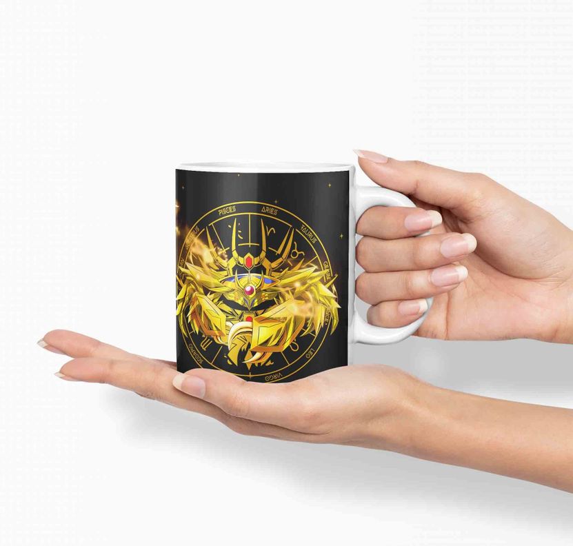 Taza Caballero del Zodiaco - Cancer Negro D6-1
