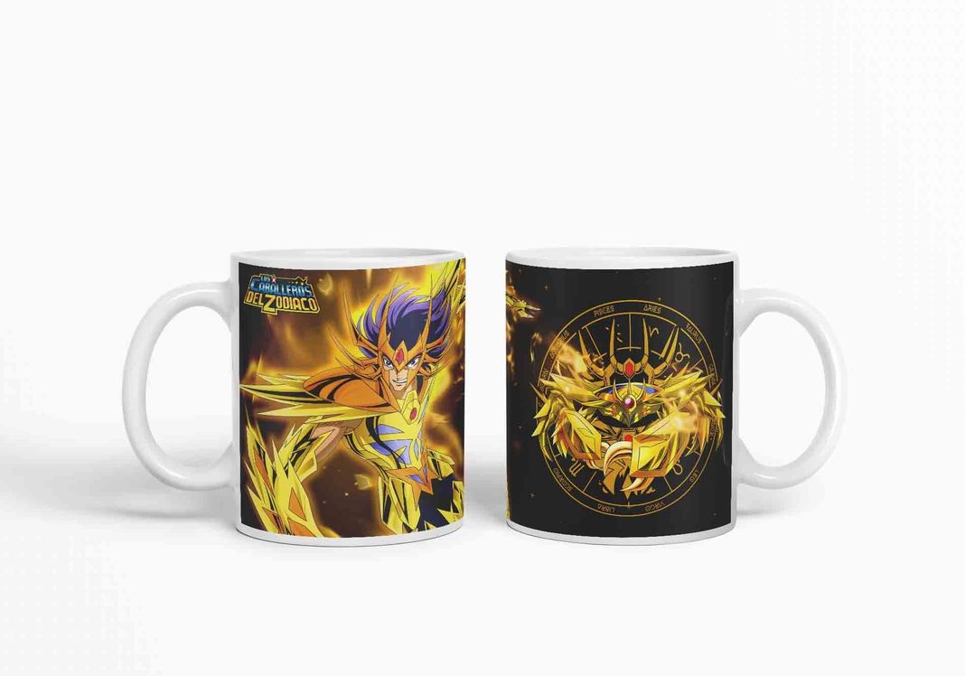 Taza Caballero del Zodiaco - Cancer Negro D6-2