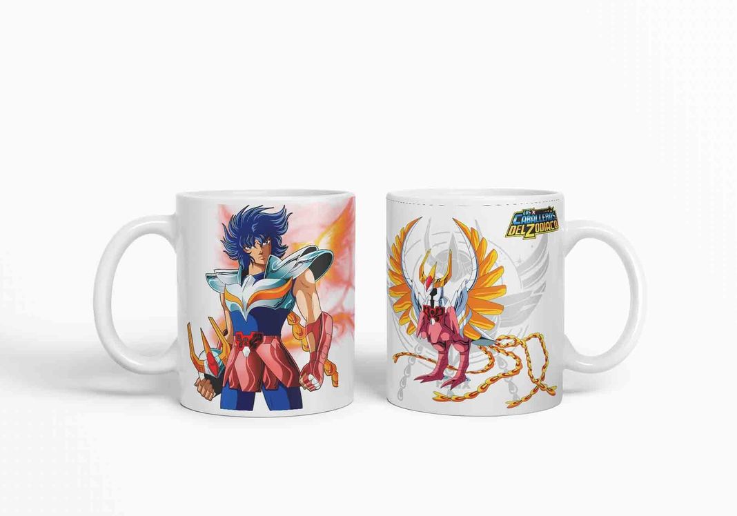 Taza Caballero del Zodiaco - Fenix D14 (320ml)-2
