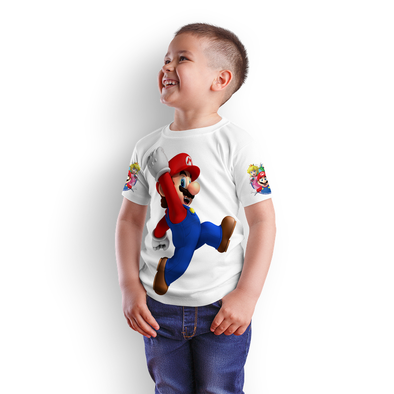 Polera Juvenil Super Mario Bros D3-0