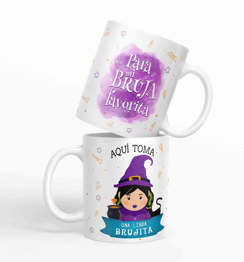 Taza aquí toma una Linda Brujita D73-0