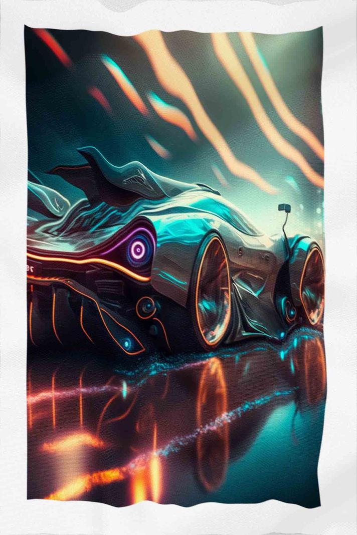 Tela Impermeable Estampada Carros D43 50cm x 70cm-2