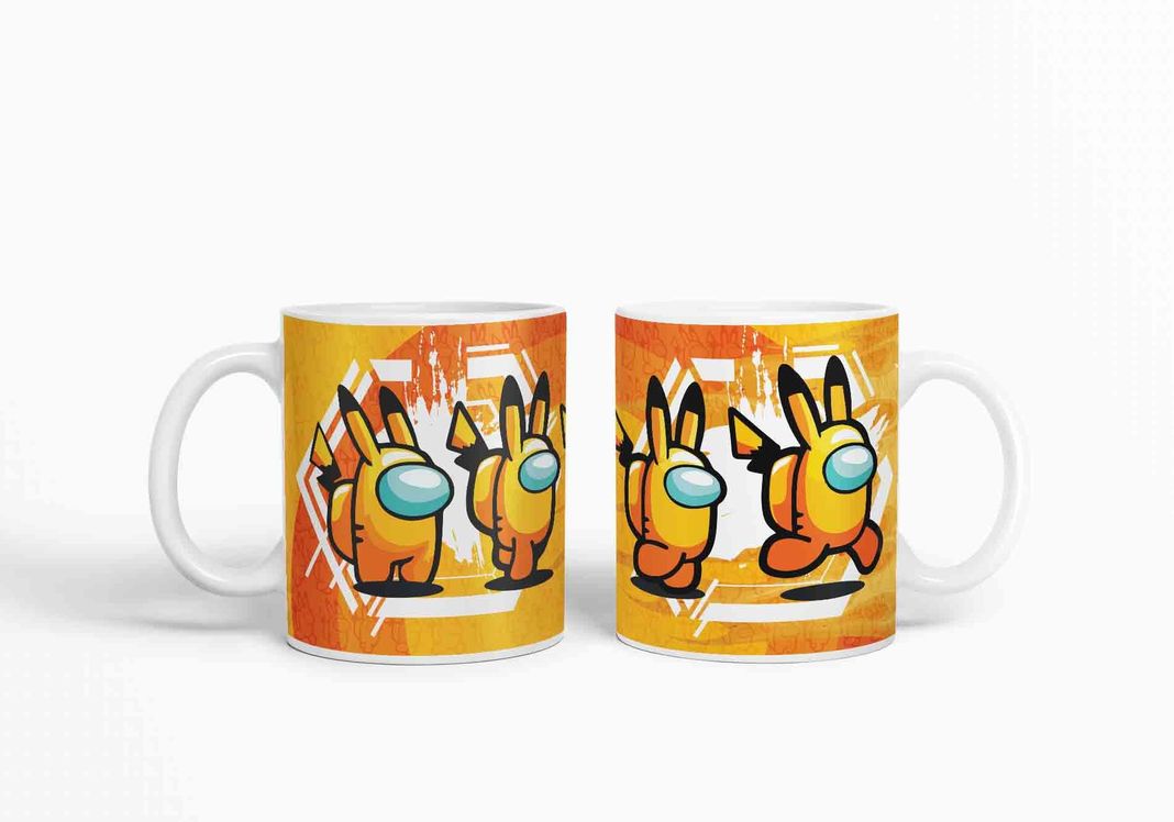 Taza Among Us Pikachu D2 (320ml)-0