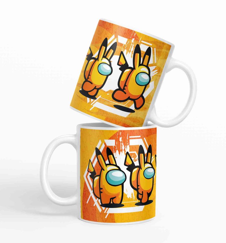 Taza Among Us Pikachu D2 (320ml)-1