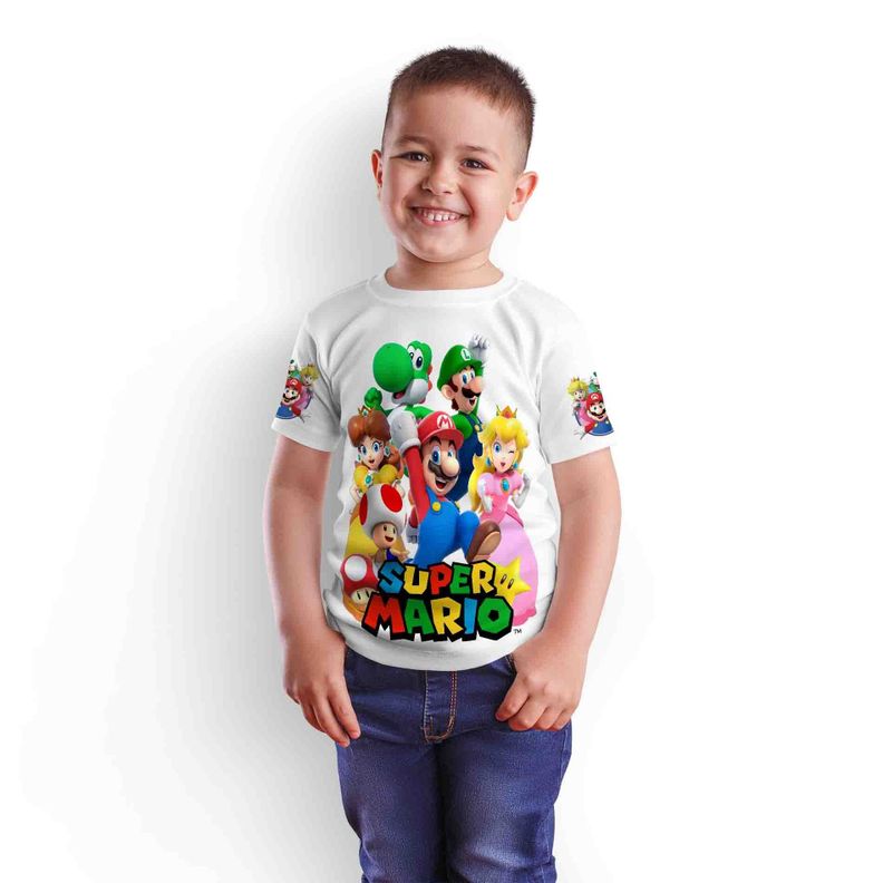 Polera Juvenil Super Mario Bros D9-0