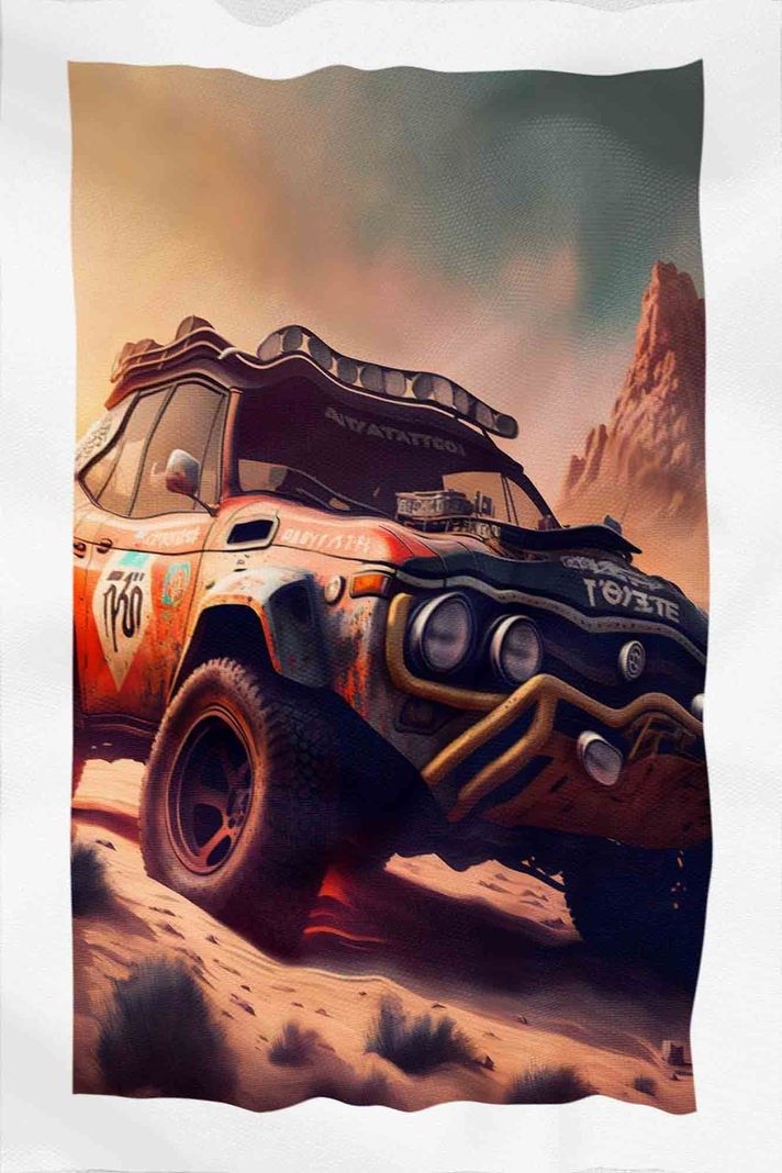 Tela Impermeable Estampada Carros D31 50cm x 70cm-2
