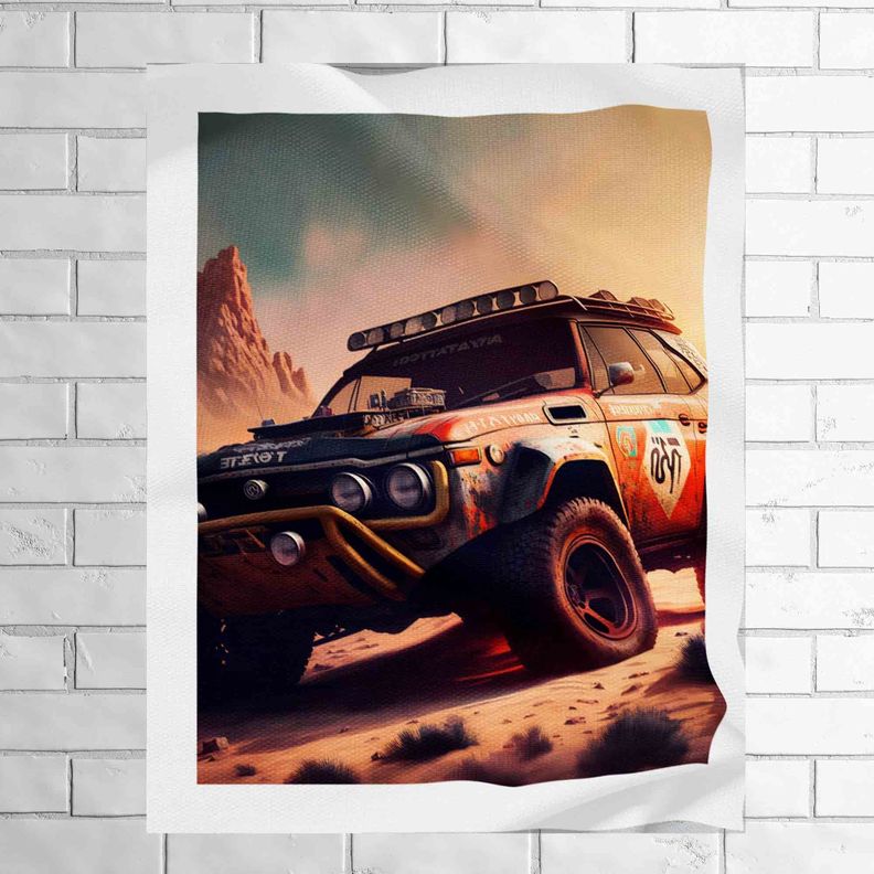 Tela Impermeable Estampada Carros D31 50cm x 70cm-0