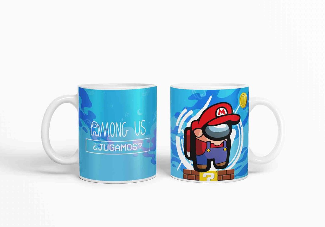 Taza Among Us Mario Bros D16 (320ml)-0