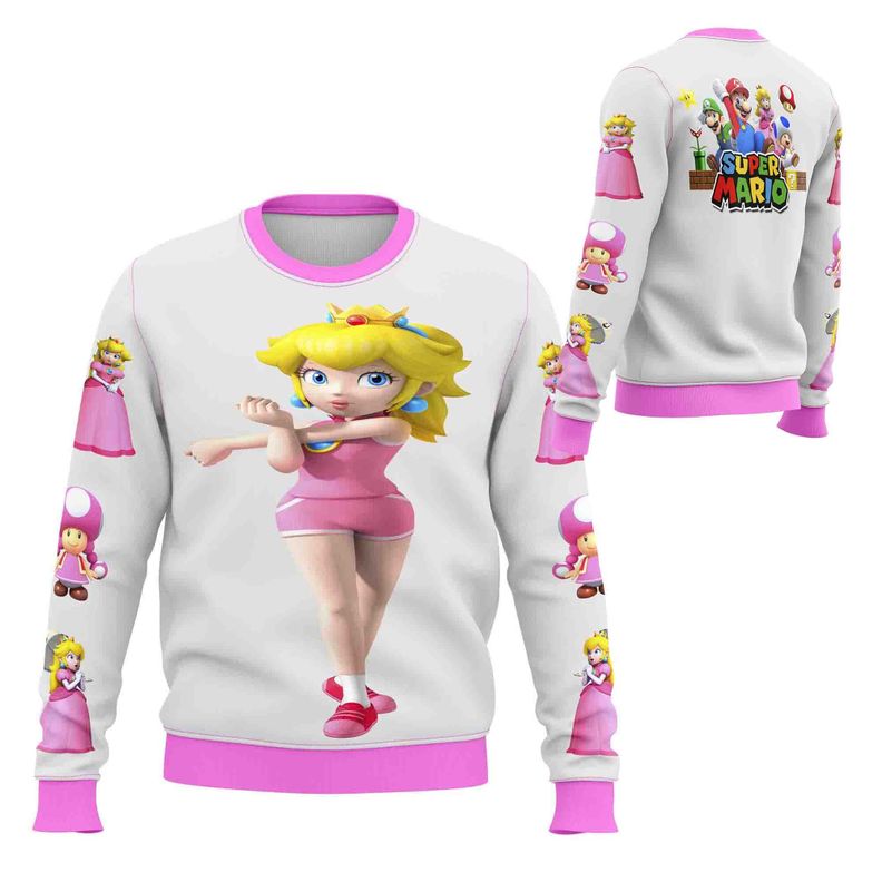 Polerón Princesa Peach - Mario Bros D5-2