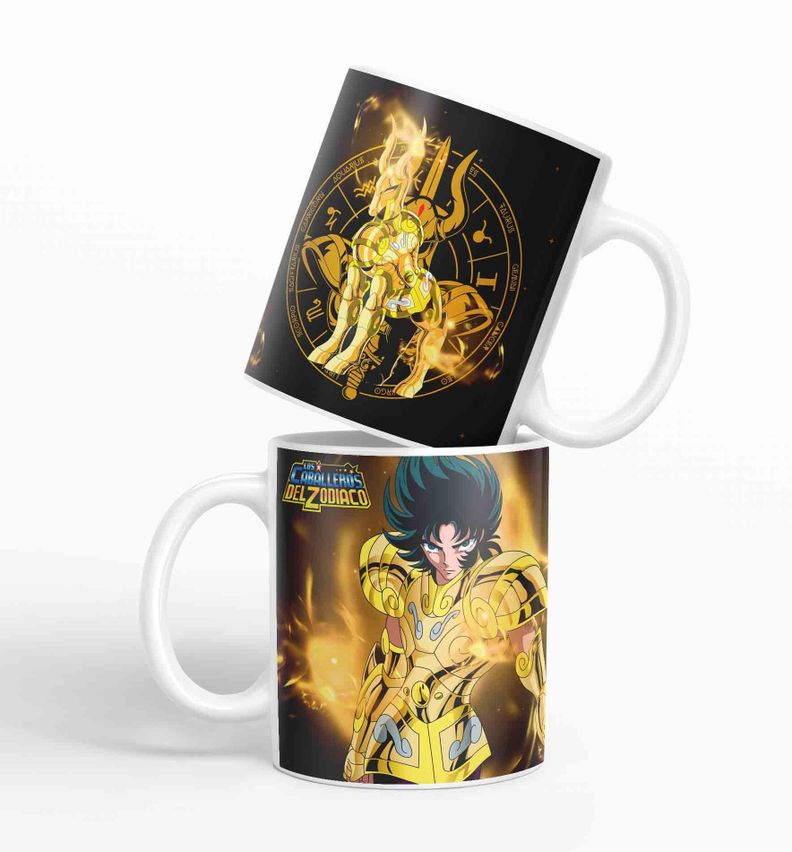 Taza Caballero del Zodiaco -Capricornio Negro D9 (320ml)-0