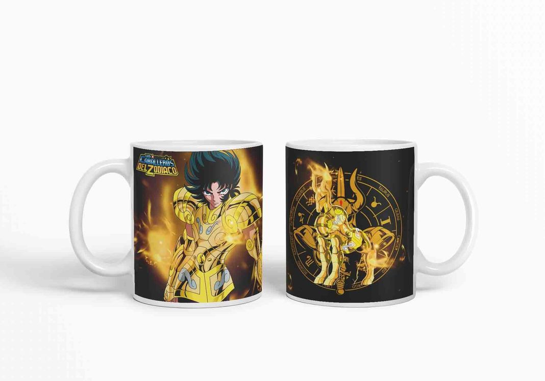 Taza Caballero del Zodiaco -Capricornio Negro D9 (320ml)-2