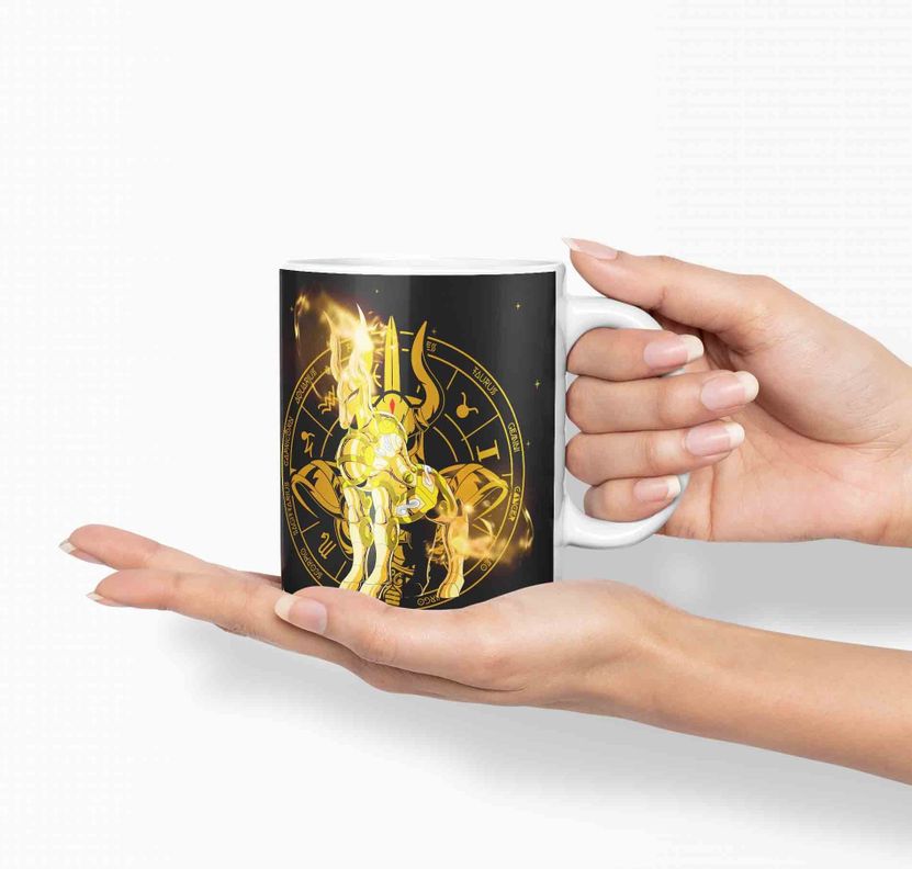 Taza Caballero del Zodiaco -Capricornio Negro D9 (320ml)-1