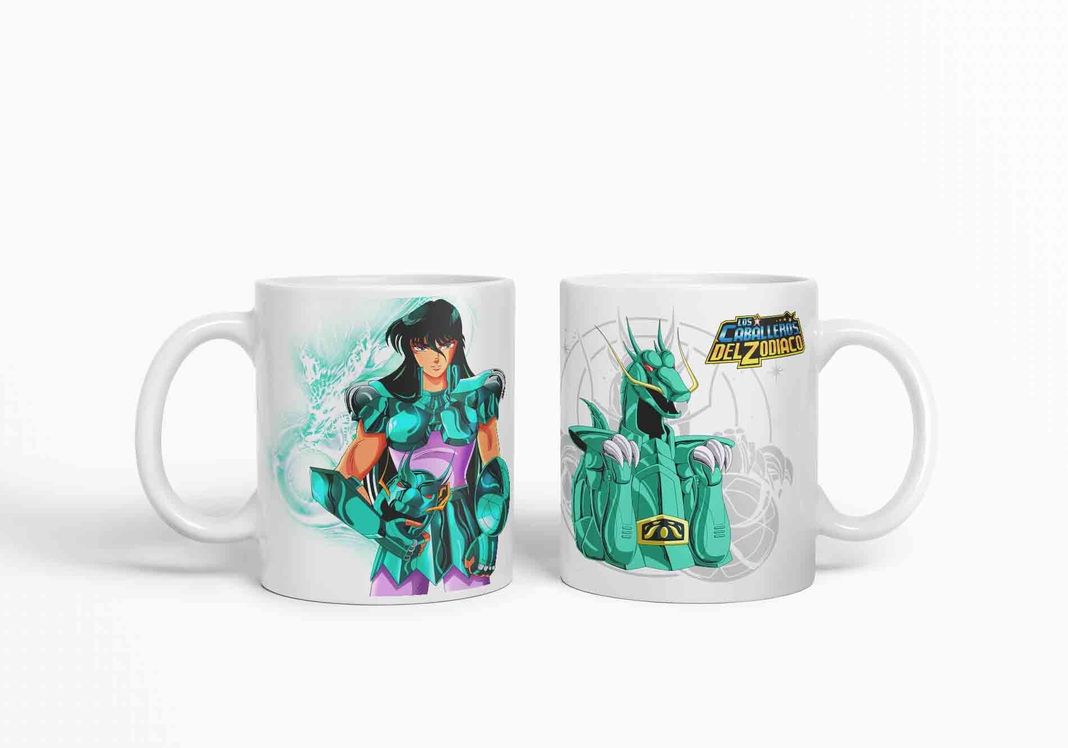 Taza Caballero del Zodiaco - Dragon  D11 (320ml)-2