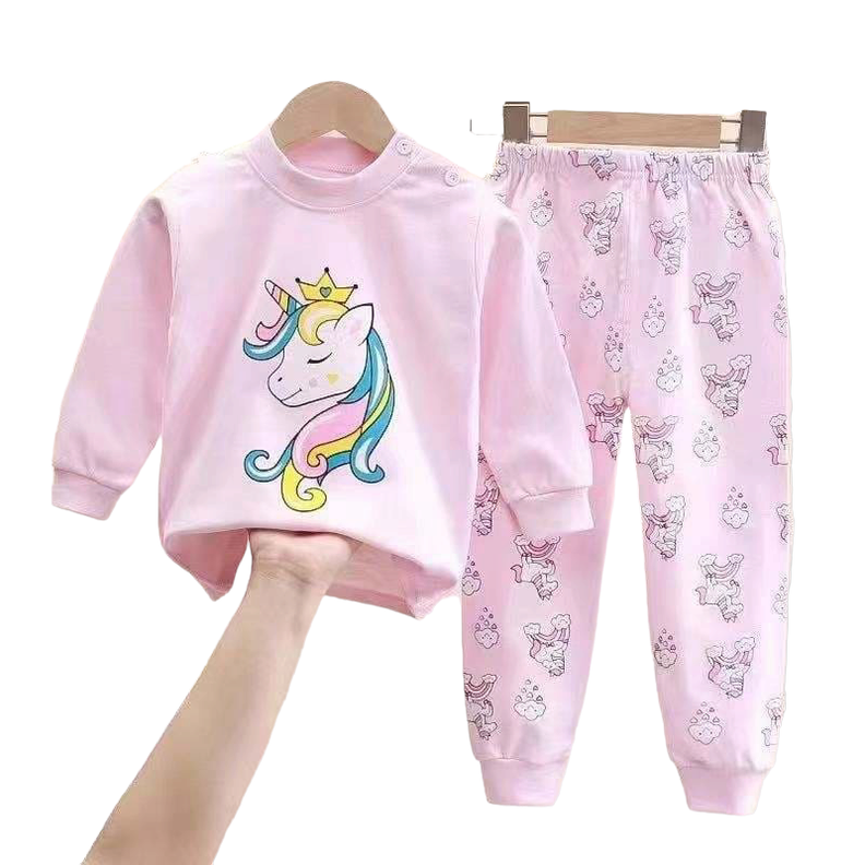 Pijama Unicornio Para Niñas Y Bebés 100% Algodón Hipoalergénico-0