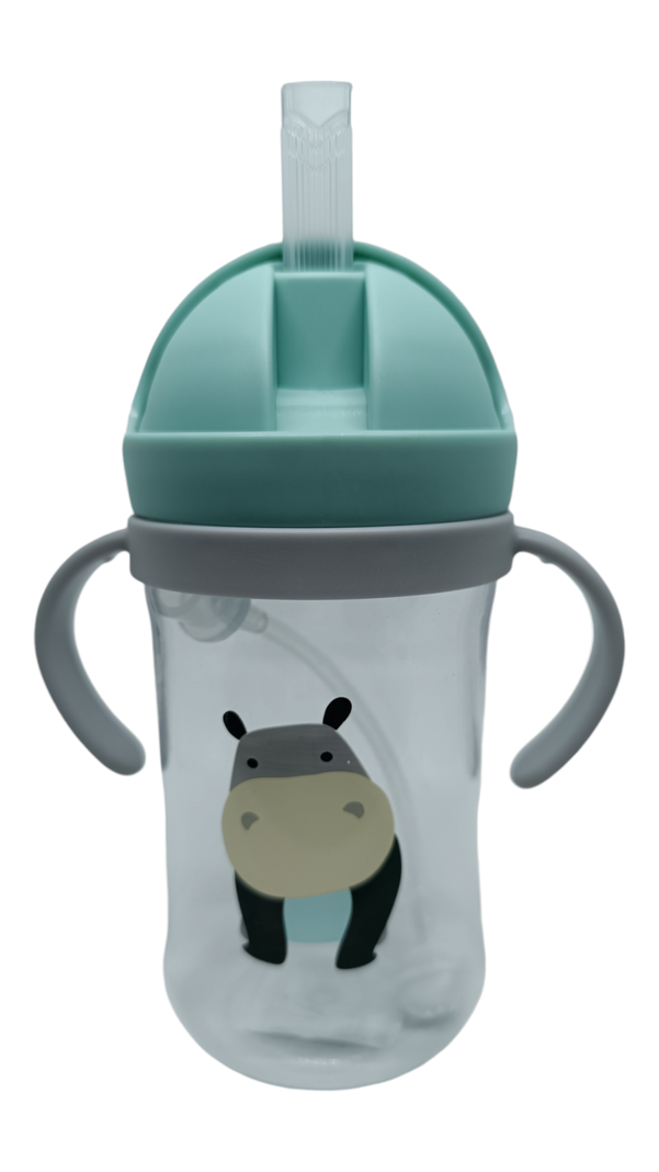 Vaso Antiderrame Con Bombilla Y Asas Para Bebé 350ml 6m+-1