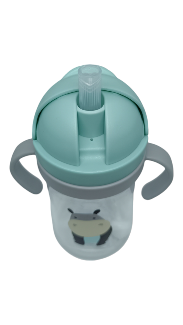 Vaso Antiderrame Con Bombilla Y Asas Para Bebé 350ml 6m+-2