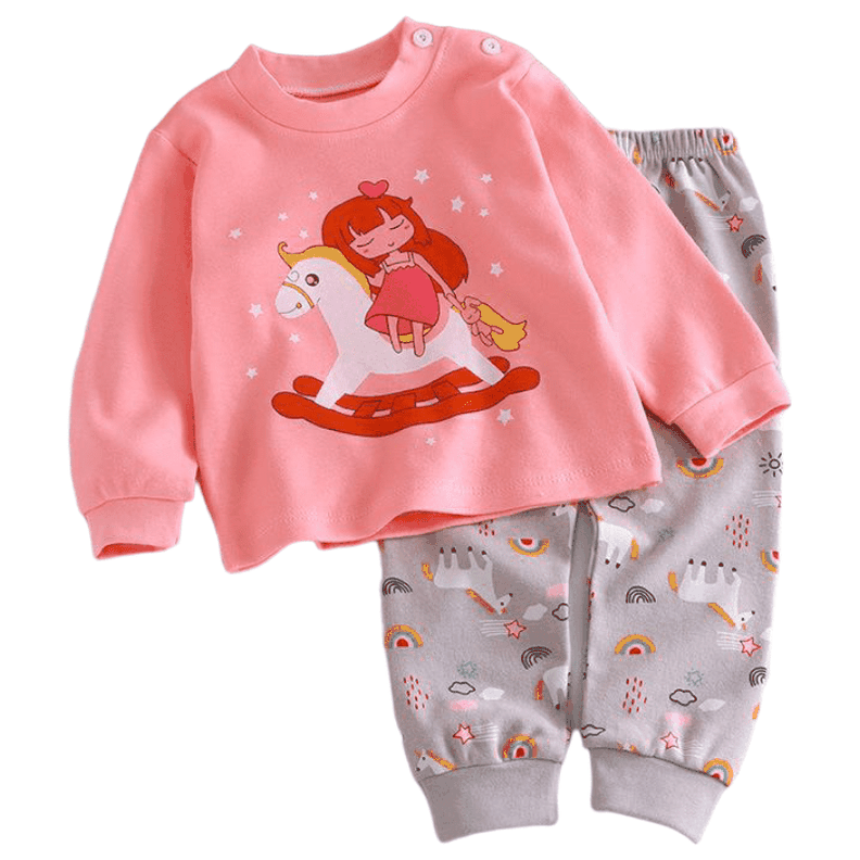 Pijama Princesa y Unicornio Para Niñas Y Bebés 100% Algodón Hipoalergénico-0