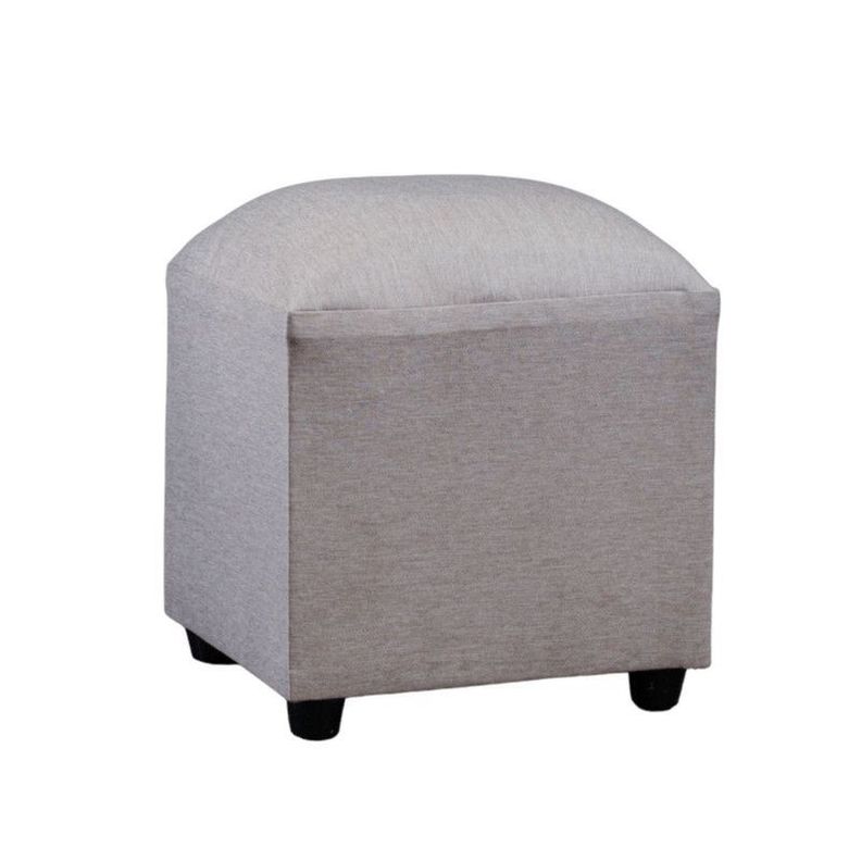 Puff Cubo Lino Beige-0