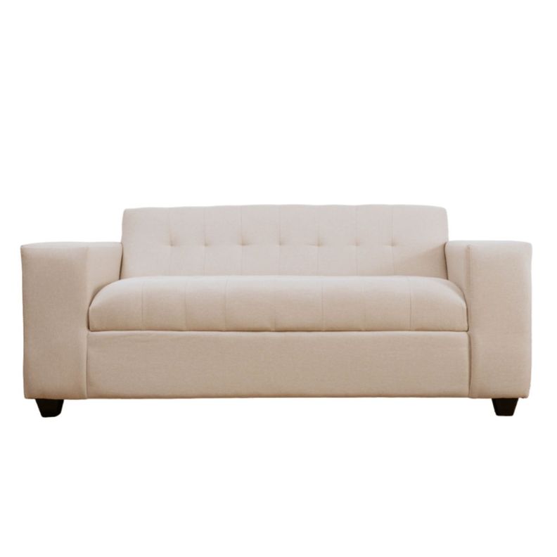 Sofá  Lino Beige 2 Cuerpos-0