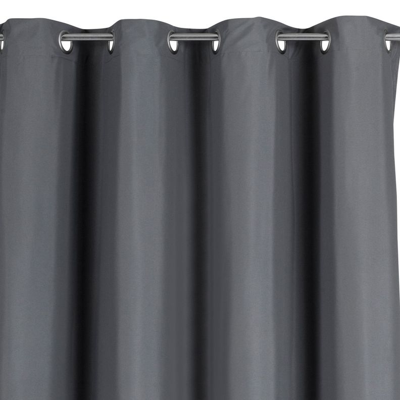 Pack 2 Cortina Tradicional 100% Blackout Gris Oscuro-1